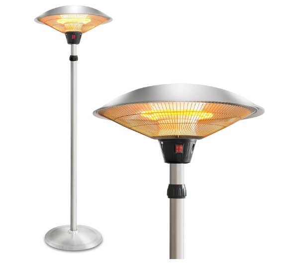 Distance between patio heater and ceiling