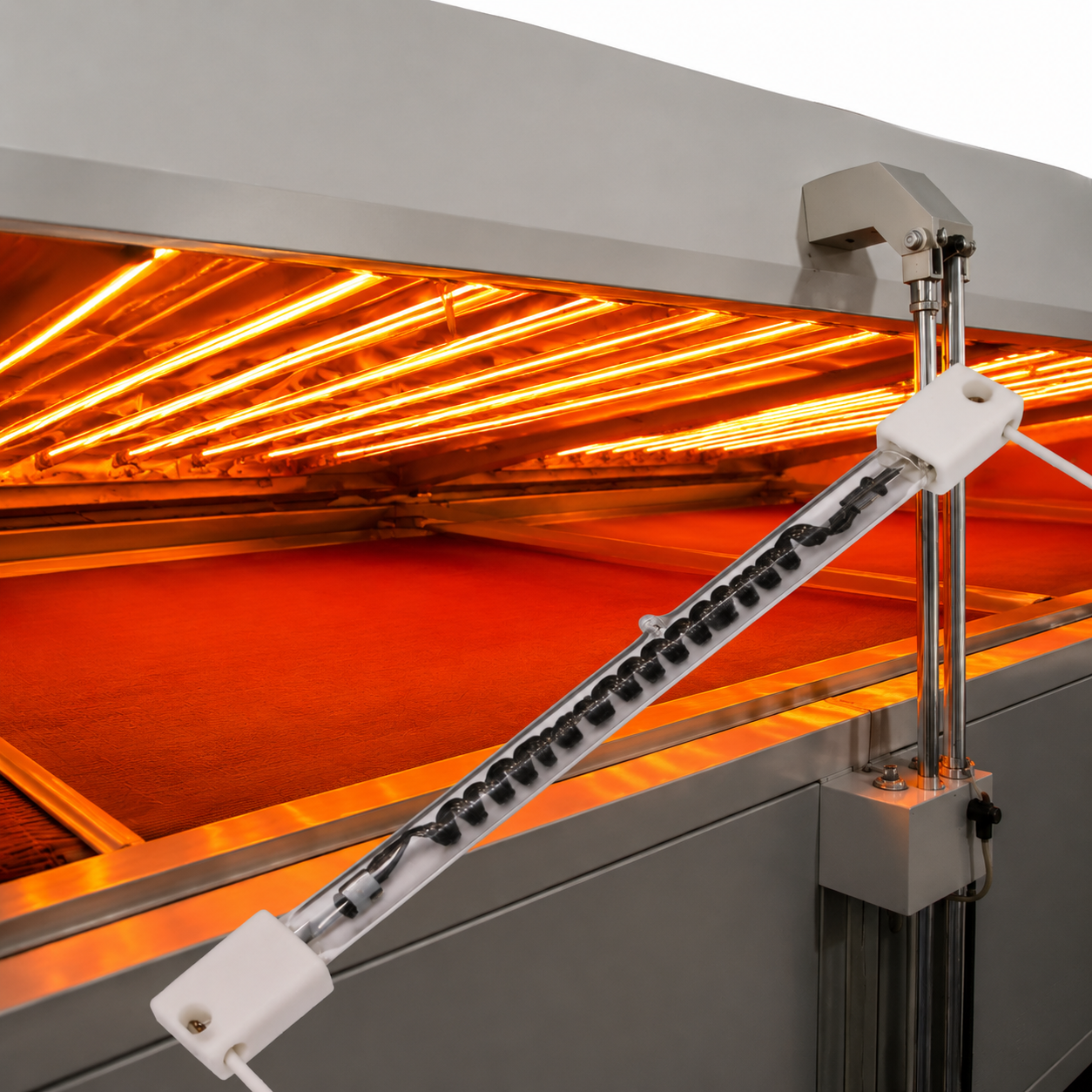 Optimizing Reflector Geometry for High Density Thermal Projection in Fabric Heating Systems